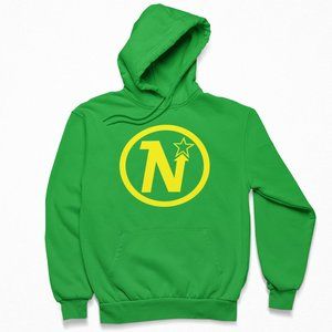 NEW Minnesota North Stars 1967 Retro Founding Logo Fleece Pullover Hoodie GREEN